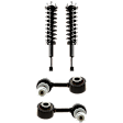 4-Piece Kit Front, Driver and Passenger Side Suspension Kit, Includes (2) Shock Absorber and Strut Assembly and (2) Sway Bar Link