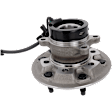 2-Wheel Set Front, Driver and Passenger Side Wheel Hub, 6 Lugs, With Bearing, RWD, Includes (2) Wheel Hub and (4) Ball Joint