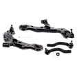 4-Piece Kit Front, Driver and Passenger Side, Lower Control Arms, Includes (2) Control Arm and (2) Tie Rod End