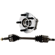 2-Piece Kit Front, Passenger Side Axle Assembly, New, AWD, includes (1) Axle Assembly and (1) Wheel Hub