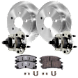 2-Wheel Set Rear Wheel Hub, Includes (2) Wheel Hub, (2) Brake Disc and (1) Brake Pad Set