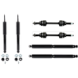 6-Piece Kit Suspension Kit, Includes (4) Shock Absorber and Strut Assembly and (2) Sway Bar Link