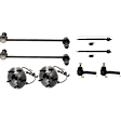 8-Piece Kit Front Suspension Kit, Includes (2) Sway Bar Link, (4) Tie Rod End, and (2) Wheel Hub