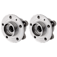 2-Wheel Set Front, Driver and Passenger Side Wheel Hub, 5 Lugs, With Bearing, Includes (2) Wheel Hub, (2) Sway Bar Link and (2) Ball Joint