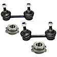 4-Piece Kit Rear, Driver and Passenger Side Wheel Bearing, 4-Piece Kit, Includes (2) Wheel Bearing and (2) Sway Bar Link