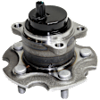 2-Wheel Set Rear, Driver and Passenger Side Wheel Hub, 5 Lugs, With Bearing, With Sensor, FWD, Includes (2) Sway Bar Link and (2) Wheel Hub