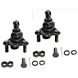 4-Piece Kit Front, Driver and Passenger Side, Lower Ball Joint, Includes (2) Ball Joint and (2) Tie Rod End