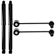 4-Piece Kit Rear Shock, Includes (2) Sway Bar Link and (2) Shock Absorber and Strut Assembly
