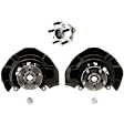 4-Piece Kit Front and Rear, Driver and Passenger Side Steering Knuckle, With Bearing, With Dust Shield, Includes (2) Knuckle and (2) Wheel Hub