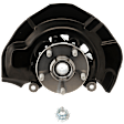 4-Piece Kit Front and Rear, Driver and Passenger Side Steering Knuckle, With Bearing, With Dust Shield, Includes (2) Knuckle and (2) Wheel Hub