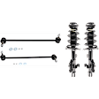4-Piece Kit Front, Driver and Passenger Side Suspension Kit, Includes (2) Shock Absorber and Strut Assembly and (2) Sway Bar Link