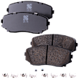 2-Wheel Set Front Brake Disc and Pad Kit, Plain Surface 5 Lugs 320.04 mm, Includes (2) Brake Disc and (1) Brake Pad Set