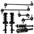 8-Piece Kit Front and Rear Suspension Kit, Includes (4) Loaded Strut and (4) Sway Bar Link