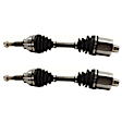 4-Piece Kit Front, Driver and Passenger Side Axle Assembly - New 4-Piece Kit, includes (2) Axle Assembly and (2) Wheel Hub