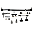 10-Piece Kit Front Center Link, 10-Piece Kit, Includes (1) Center Link, (1) Idler Arm, (4) Ball Joint, (2) Sway Bar Link and (2) Tie Rod Adjusting Sleeve