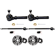 2-Wheel Set Front, Driver and Passenger Side Wheel Hub,, FWD, Includes (2) Wheel Hub and (4) Tie Rod End