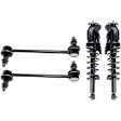 4-Piece Kit Rear Suspension Kit, Includes (2) Shock Absorber and Strut Assembly and (2) Sway Bar Link