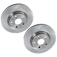 2-Wheel Set Front Brake Disc and Pad Kit, Plain Surface 295.91 mm, Includes (2) Brake Disc and (1) Brake Pad Set
