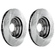 2-Wheel Set Front Brake Disc and Pad Kit, Plain Surface 277.88 mm, Includes (2) Brake Disc and (1) Brake Pad Set