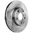 2-Wheel Set Front Brake Disc and Pad Kit, Plain Surface 277.88 mm, Includes (2) Brake Disc and (1) Brake Pad Set