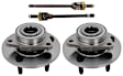 4-Piece Kit Front, Driver and Passenger Side Axle Shaft, 4WD Includes (2) Axle Shaft and (2) Wheel Hub
