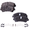 4-Wheel Set Front and Rear Brake Disc and Pad Kit, Plain Surface Front-320.04 mm/Rear-307.59 mm Pro-Line Series, Includes (4) Brake Disc and (2) Brake Pad Set
