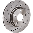 2013 Nissan Altima - 4-Piece Kit Front Brake Disc and Pad Kit, Cross-drilled and Slotted, Sedan, 3.5L 6Cyl, Pro-Line Series  Includes (2) Brake Disc and (1) Brake Pad Set