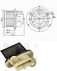 1999 Chevrolet Cavalier - 2-Piece Kit Blower Motor, With Blower Wheel