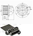 2000 Chevrolet Malibu - 2-Piece Kit Blower Motor, With Blower Wheel
