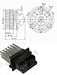 2003 Dodge Grand Caravan - 2-Piece Kit Blower Motor, With Automatic Temperature Control