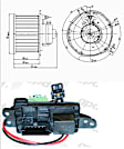 1999 Cadillac Escalade - 2-Piece Kit Blower Motor, Bolt-On