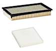 KIT-210124-17 2-Piece Kit Performance Replacement Dry Air Filter PurolatorONE, Includes (1) Air Filter and (1) Cabin Air Filter