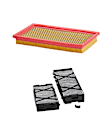 KIT-210124-31 2-Piece Kit Performance Replacement Dry Air Filter PurolatorONE, Includes (1) Air Filter and (1) Cabin Air Filter