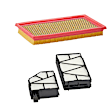 KIT-210124-61 2-Piece Kit Performance Replacement Dry Air Filter PurolatorONE, Includes (1) Air Filter and (1) Cabin Air Filter