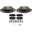 2016 Honda Pilot - 2-Wheel Set Brake Disc and Pad Kit, 329 mm, 3.5L 6Cyl, R-Line Series Includes (2) Disc and (1) Pad Set