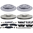 KIT-210513-1155 4-Wheel Set Brake Disc and Pad Kit, Front-305.05 mm/Rear-300.99 mm Element3 EHT Series, Includes (4) Brake Disc and (2) Brake Pad Set