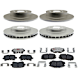 KIT-210513-1240 4-Wheel Set Brake Disc and Pad Kit, Front-295.91 mm/Rear-292.1 mm Element3 EHT Series, Includes (4) Brake Disc and (2) Brake Pad Set