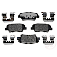 2017 Hyundai Accent - 4-Wheel Set Front and Rear Brake Disc and Pad Kit, Front-255.78 mm/Rear-262.13 mm, 1.6L 4Cyl, Element3 EHT Series Includes (2) Disc and (1) Pad Set