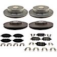 2017 Nissan Pathfinder - 4-Wheel Set Brake Disc and Pad Kit, Front-320 mm/Rear-308.1 mm, 3.5L 6Cyl, R-Line Series  Includes (2) Disc and (1) Pad Set