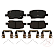 2017 GMC Acadia - 4-Wheel Set Front and Rear Brake Disc and Pad Kit, Front-321 mm/Rear-315 mm, 3.6L 6Cyl, R-Line Series Includes (2) Disc and (1) Pad Set