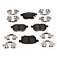 2017 Toyota Corolla - 2-Wheel Set Brake Disc and Pad Kit, 259.08 mm, 1.8L 4Cyl, R-Line Series  Includes (2) Disc and (1) Pad Set