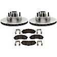 KIT-210513-267 2-Wheel Set Brake Disc and Pad Kit, 286.51 mm R-Line Series, Includes (2) Brake Disc and (1) Brake Pad Set