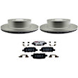 2009 Nissan Rogue - 2-Wheel Set Brake Disc and Pad Kit, 292.1 mm, 2.5L 4Cyl, Element3 EHT Series  Includes (2) Disc and (1) Pad Set