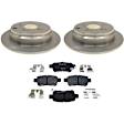 2008 Honda Odyssey - 2-Wheel Set Brake Disc and Pad Kit, 312.67 mm, 3.5L 6Cyl, R-Line Series  Includes (2) Disc and (1) Pad Set