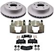1999 Chevrolet Tahoe - 2-Wheel Set Front, Brake Disc and Caliper Kit, GAS, 4WD, With Police Package, Element3 Series  Includes (1) Brake Caliper, (1) Brake Pad Set, (2) Brake Disc