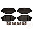 2013 Dodge Grand Caravan - 4-Wheel Set Front and Rear Brake Disc and Caliper Kit, FWD, Except Heavy Duty Brakes, With 11.89 In. Diameter Rotor, With 12 In. Diameter Rotor, R-Line Series Includes (1) Brake Caliper, (1) Brake Pad Set, (2) Brake Disc