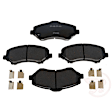 2013 Dodge Grand Caravan - 4-Wheel Set Front and Rear Brake Disc and Caliper Kit, FWD, Except Heavy Duty Brakes, With 11.89 In. Diameter Rotor, With 12 In. Diameter Rotor, R-Line Series Includes (1) Brake Caliper, (1) Brake Pad Set, (2) Brake Disc