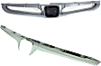 2-Piece Kit Grille Trim, Center, Chrome, Sedan, Includes (1) Grille Assembly and (1) Grille Trim