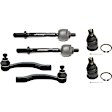 6-Piece Kit Front, Driver and Passenger Side Suspension Kit, Includes (2) Ball Joint and (4) Tie Rod End