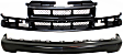 2003 Chevrolet S10 LS - 2-Piece Kit Front Bumper, For Models Without LS Appearance Package, Painted Black,  Includes (1) Bumper and (1) Grille Assembly